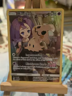Pokemon Mimikyu TCG Cosmic Eclipse Holo Card 245/236 Full Art Secret - Image 1