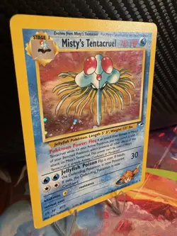 Misty’s Tentacruel 10/132 Holo Gym Heroes MP Pokemon Card WOTC 2000 - Image 4