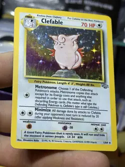 #4 Clefable 1/64 Jungle 1999 Holo Rare WOTC Pokemon Card TCG - Image 4