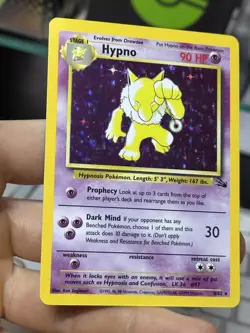 #3 Hypno 8/62 Fossil 1999 Holo Rare WOTC Pokemon Card TCG - Image 4