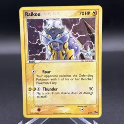 Pokemon Cards Raikou 3/17 Holo POP Series 2 Rare - Image 1