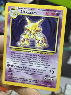 #2 Alakazam 1/102 Base Set 1999 Holo Rare WOTC Pokemon Card TCG - Image 4