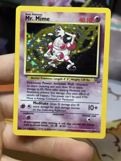Mr. Mime 6/64 Jungle 1999 Holo Rare WOTC Pokemon Card TCG - Image 3