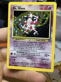 Mr. Mime 6/64 Jungle 1999 Holo Rare WOTC Pokemon Card TCG - Image 4
