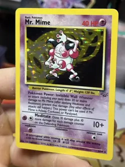 Mr. Mime 6/64 Jungle 1999 Holo Rare WOTC Pokemon Card TCG - Image 5