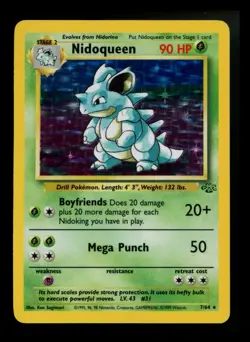 #3 Nidoqueen 7/64 Jungle 1999 Holo Rare WOTC Pokemon Card TCG - Image 1