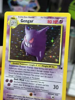 #3 Gengar 5/62 Fossil 1999 Holo Rare WOTC Pokemon Card TCG - Image 4