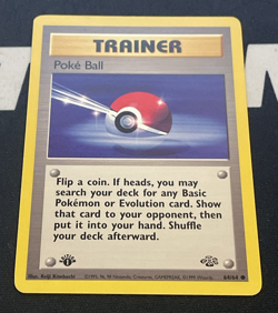 Poke Ball - 64/64 - 1st Edition - Jungle - Pokemon Card - LP (B) - Image 1