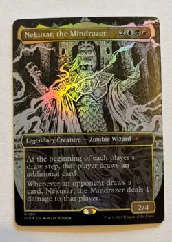 Nekusar The Mindrazer Secret Lair Borderless Foil Card NM/M English MTG - Image 1