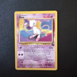 1 Vintage 1999 Pokemon Card Mew Black Star Promo 8 - Lp - Image 1