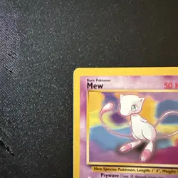 1 Vintage 1999 Pokemon Card Mew Black Star Promo 8 - Lp - Image 2