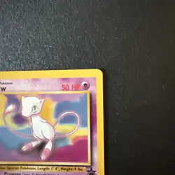 1 Vintage 1999 Pokemon Card Mew Black Star Promo 8 - Lp - Image 3