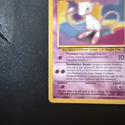 1 Vintage 1999 Pokemon Card Mew Black Star Promo 8 - Lp - Image 5