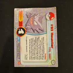 HAUNTER #93 Pokemon Card TCG FOIL Topps TV Animation HP - Image 2