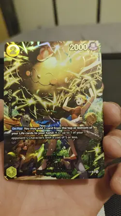 Pikachu Nami Zeus Sp Op15 Adventure On Kami Island Alt Art Card English OP11-106 - Image 2