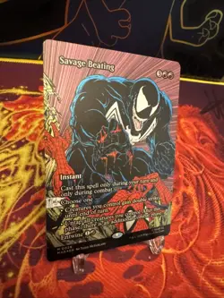 Savage Beating (Borderless) Marvel Universe Eternal-Legal Foil NM-M Unplayed - Image 2