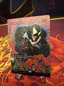 Savage Beating (Borderless) Marvel Universe Eternal-Legal Foil NM-M Unplayed - Image 3