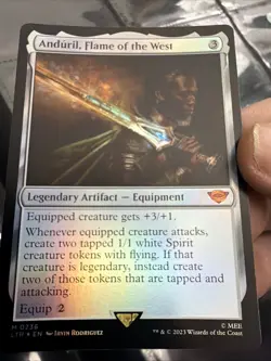 Anduril, Flame of the West Universes Beyond: the Lord of the Rings: MTG Foil 140 - Image 2