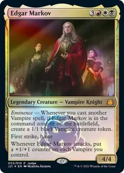 Edgar Markov -Foil Near Mint MTG Promos: Judge - Image 1