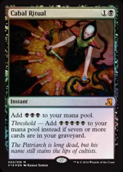 Cabal Ritual -Foil Near Mint MTG From the Vault: Lore - Image 1