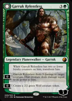 Garruk Relentless -Foil Near Mint MTG From the Vault: Transform - Image 1