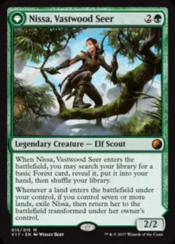 Nissa, Vastwood Seer -Foil Near Mint MTG From the Vault: Transform - Image 1
