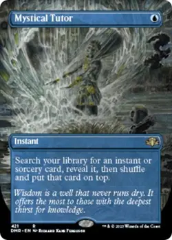 Mystical Tutor (Borderless) -Foil Near Mint MTG Dominaria Remastered - Image 1