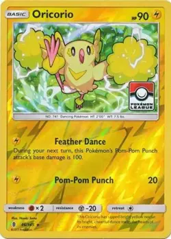 Oricorio - 46/145 - Pokemon League Promo NM, English Pokemon Promos - Image 1