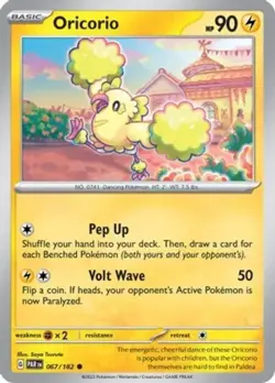 Oricorio - 067/182 - Common - Reverse Holo NM, English Pokemon Paradox Rift - Image 1
