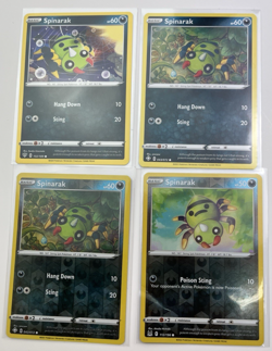4 Card Lot spinirak basic reverse holo common pokemon tcg - Image 1