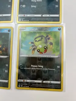 4 Card Lot spinirak basic reverse holo common pokemon tcg - Image 4