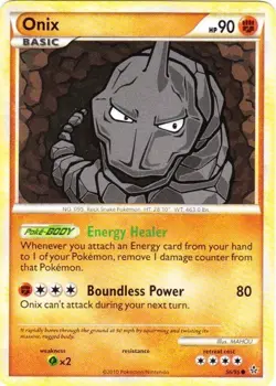 Onix - 56/95 - Common LP, English Pokemon Unleashed - Image 1