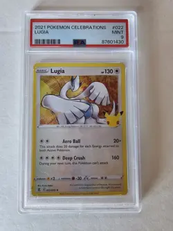Pokemon TCG Lugia Holo Rare 022/025 Celebrations PSA 9 The Pokemon Company 2021 - Image 1