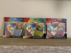 Pokemon Prismatic Evolutions Tech Sticker Collection Sealed - Complete Set of 3 - Image 1