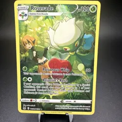 Pokemon Roserade Ultra Rare Full Art Holo TG02/TG30 Lost Origin Trainer Gallery - Image 1