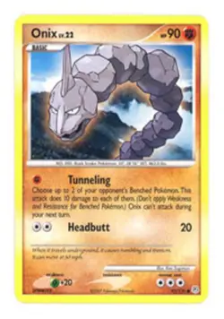 Onix - 92/130 - Common PL/MP, English Pokemon Diamond and Pearl - Image 1
