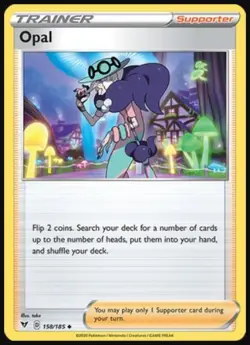 Opal - 158/185 - Uncommon NM, English Pokemon Vivid Voltage - Image 1