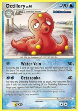 Octillery - 58/127 - Uncommon NM, English Pokemon Platinum - Image 1