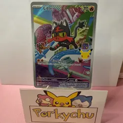 Pokemon TCG Litten First Partner Series Blackstar Promo 044 Near Mint - Image 1