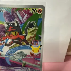 Pokemon TCG Litten First Partner Series Blackstar Promo 044 Near Mint - Image 3