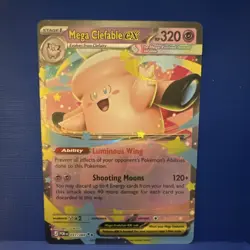 The Pokemon Company Lillie's Clefairy ex Holo Double Rare 056/159 Sv09 190 HP - Image 1