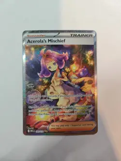 🔥Pokemon Acerola's Mischief 183/132 Me01 Mega Evolution Holo 📈 - Image 1