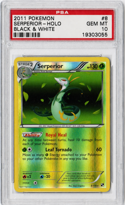 2011 POKEMON SERPERIOR BLACK & WHITE #006/114 HOLO PSA 10 (MISLABLED)(READ DESC) - Image 1