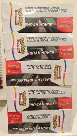 🔥Pokemon EX BOX Black Kyurem & Melmetal Box Bundle lot of 5 - Image 1