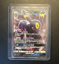Pokemon TCG Umbreon GX 80/149 Sun & Moon Ultra Rare Base Set Holo Near Mint - Image 1