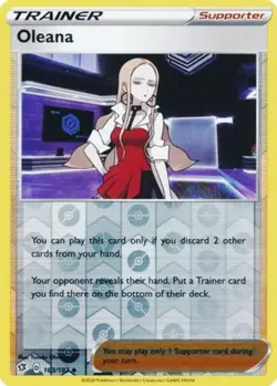 Oleana - 163/192 - Uncommon - Reverse Holo NM, English Pokemon Rebel Clash - Image 1