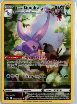 Hisuian Goodra GG21/GG70 Holo Crown Zenith Galarian Gallery Pokemon NM - Image 1