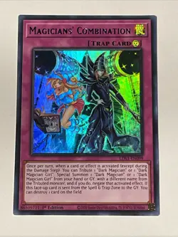 Yugioh! Magicians' Combination LDS3-EN099 Blue Ultra Rare 1st Edition NM - Image 1