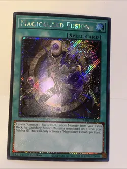 Yugioh! Magicalized Fusion - RA01-EN058 - Platinum Secret Rare - 1st Edition Nea - Image 2