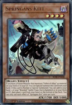 Yugioh - Springans Kitt (Ultra Rare) (1st Edition) - BLTR-EN108 (P) - Image 1